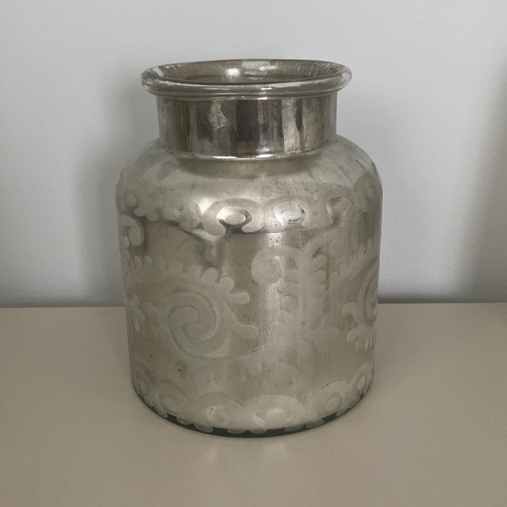Mercury Glass inspired vase